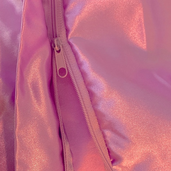 Set of 2 King Size Purple Satin-like Pillow Cases w/ Hidden Zipper Enclosure - Picture 2 of 3